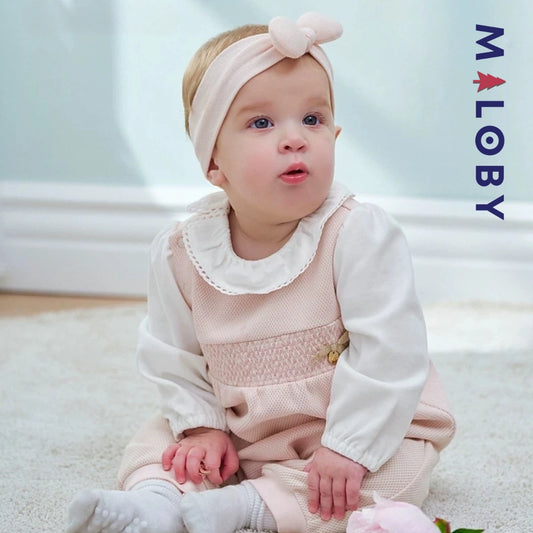 Combinaison longue effet 2 en 1 enfant fille -rose -robes et ensembles pour filles, bébés et garcons - MALOBY