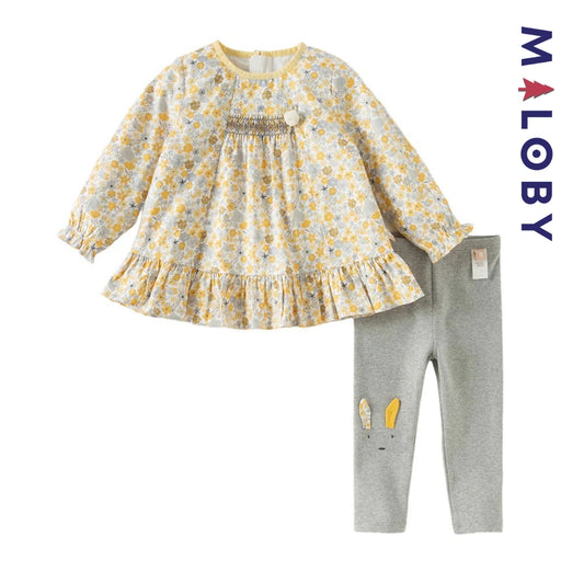 Ensemble 2 pièces Tunique & legging enfant fille- floral -robes et ensembles pour filles, bébés et garcons - MALOBY