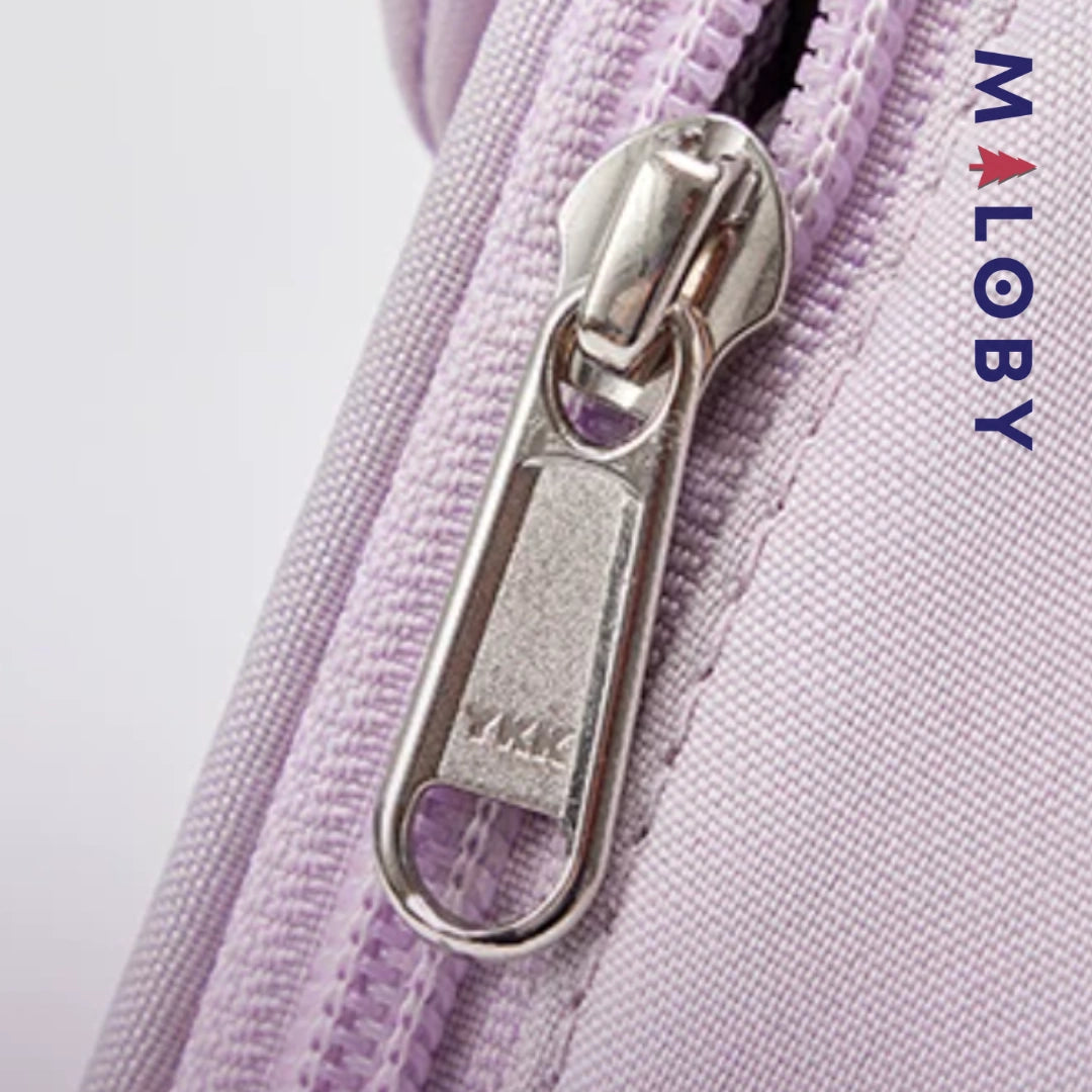 Sac à dos maternelle motif fantaisie enfant fille et garçon - violet/noir