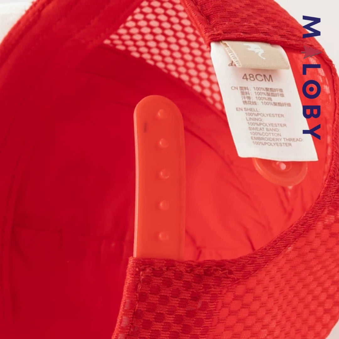 Casquette respirante motif hello Ketty enfant fille -Rouge