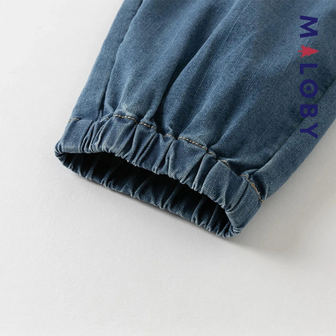 Pantalon en jean enfant garçon -Bleu -robes et ensembles pour filles, bébés et garcons - MALOBY