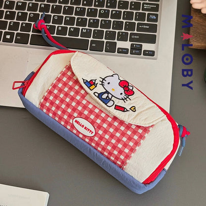 Trousse à crayon motif hello Ketty- Rouge