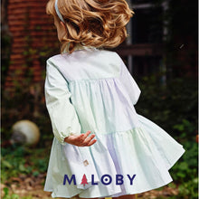 Charger l&#39;image dans la galerie, Robe chemise tissu Drapé - Fille -robes et ensembles pour filles, bébés et garcons - MALOBY
