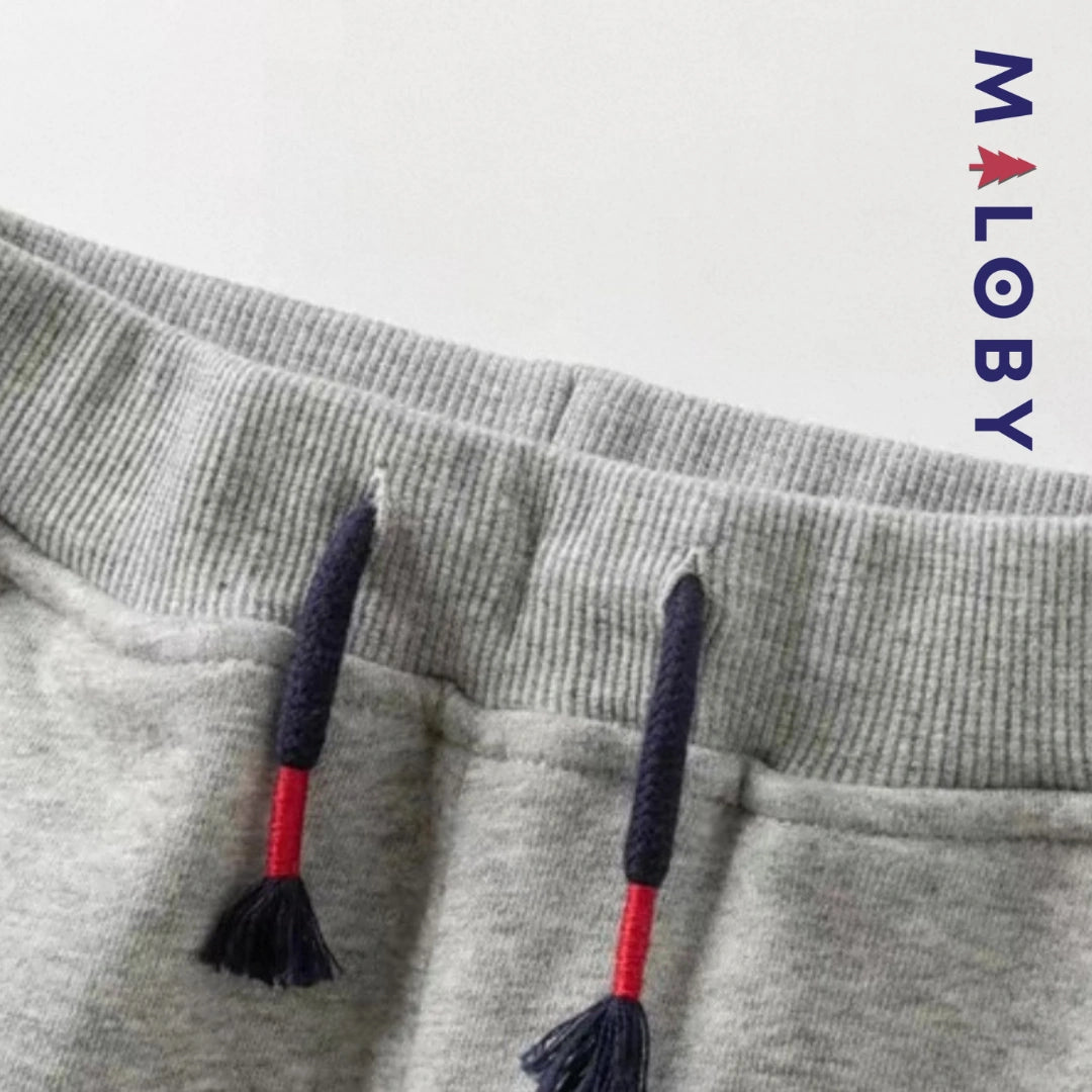 Ensemble sport 2 pièces enfant garçon-Marine -robes et ensembles pour filles, bébés et garcons - MALOBY