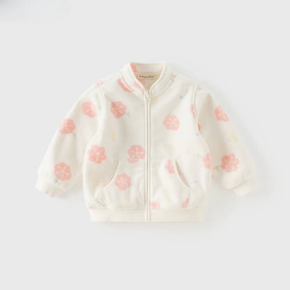 Sweat Polaire à Fermeture Éclair enfant fille -3 Motifs