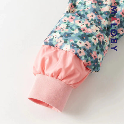 Parka imperméable doublée polaire enfant fille- Floral