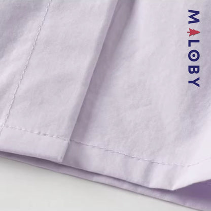 Ensemble kuromi Jupon plissé+chemise enfant fille -Violet