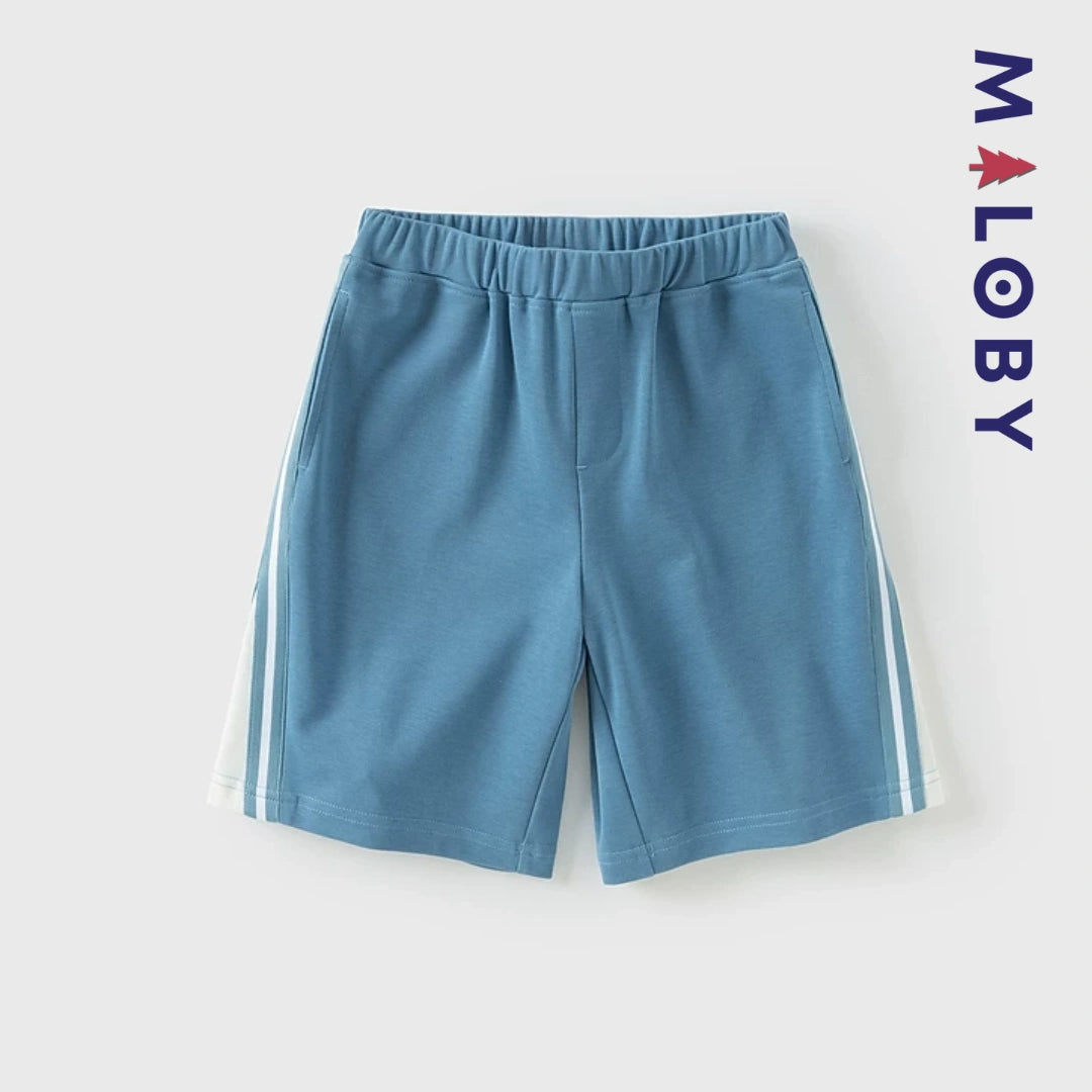 Ensemble été 2 pièces antibactérien enfant garçon -Bleu