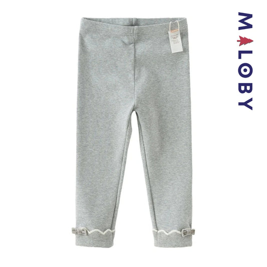 Legging à nœud enfant fille - gris -robes et ensembles pour filles, bébés et garcons - MALOBY