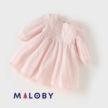 Charger l&#39;image dans la galerie, Robe de princesse à volants - rose pâle -robes et ensembles pour filles, bébés et garcons - MALOBY
