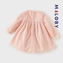 Charger l&#39;image dans la galerie, Robe habillée brodée - Rose pâle -robes et ensembles pour filles, bébés et garcons - MALOBY
