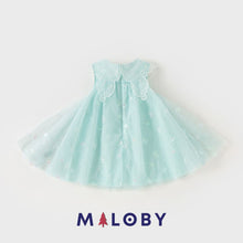 Charger l&#39;image dans la galerie, Robe enfant fille cérémonie - Bleu ciel -robes et ensembles pour filles, bébés et garcons - MALOBY
