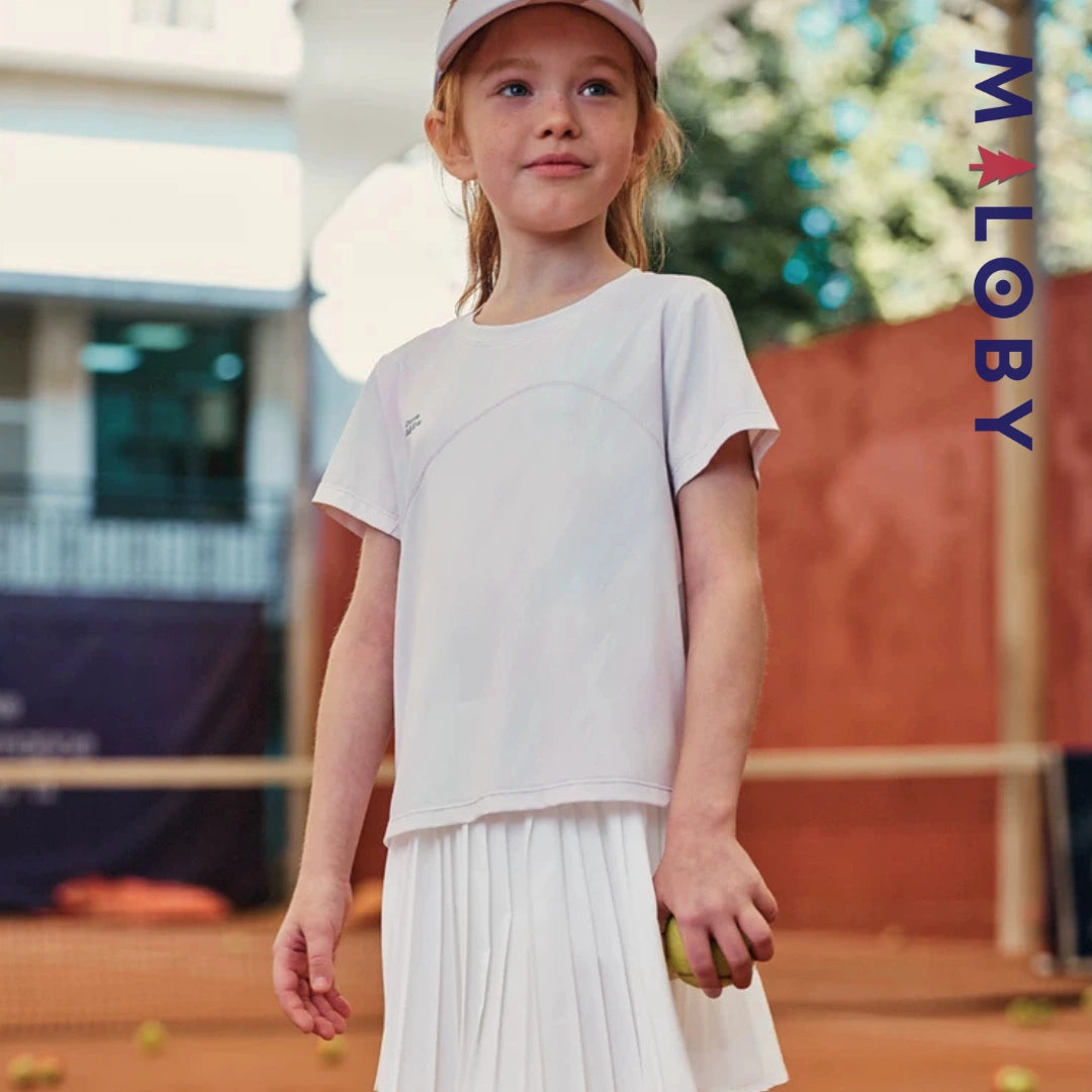 Ensemble été 2 pièces Anti-UV UPF 50+ enfant fille -Violet/blanc
