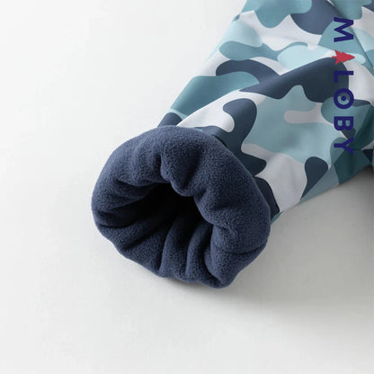 Coupe vent doublée et imperméable enfant garçon- Bleu