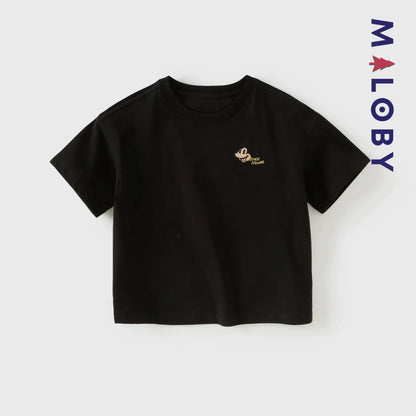 T-shirts antibactériens et anti-acariens motif Disney enfant garçon- Noir