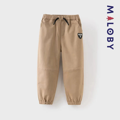 Pantalon jogging décontracté enfant garçon -Kaki -robes et ensembles pour filles, bébés et garcons - MALOBY