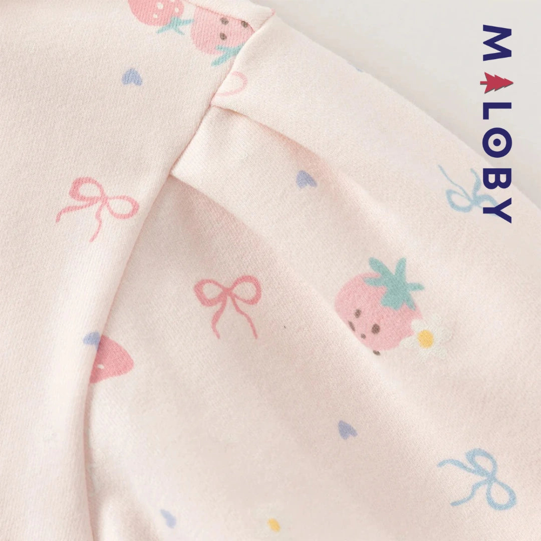 Ensemble 2 pièces sweat-shirt + pantalon enfant fille- Rose -robes et ensembles pour filles, bébés et garcons - MALOBY