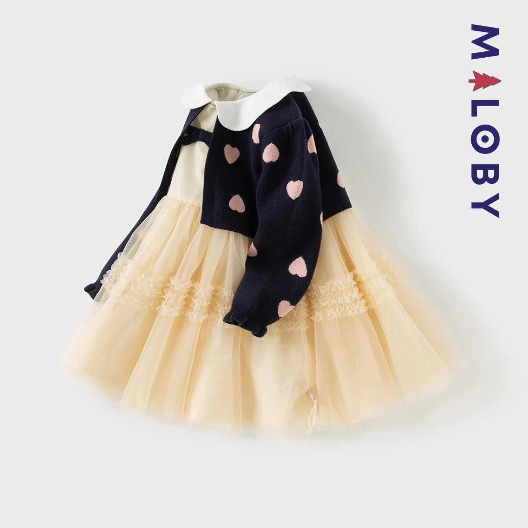 Robe cérémonie  avec Boléro intégré- beige