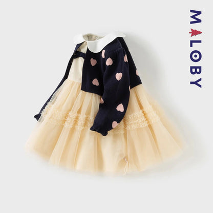 Robe cérémonie  avec Boléro intégré- beige