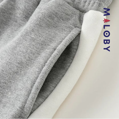 Jogging garçon - gris -robes et ensembles pour filles, bébés et garcons - MALOBY