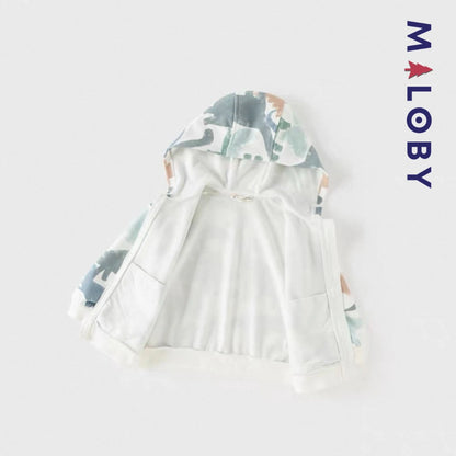 Ensemble jogging 2 pièces motifs fleuris enfant garçon- Vert -robes et ensembles pour filles, bébés et garcons - MALOBY