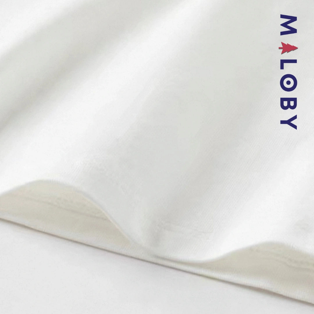 T-shirt d'Eté manches courtes volontées enfant fille -Blanc