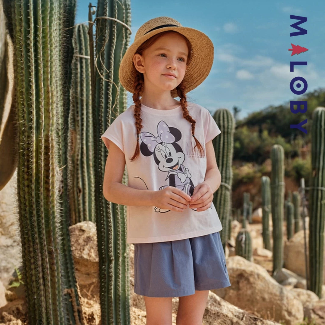 Ensemble 2 pièces T-shirt+short enfant fille -Rose