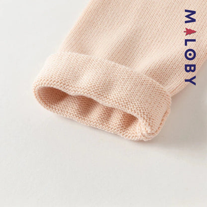 Robe bi-matière motif cœur enfant fille -Rose -robes et ensembles pour filles, bébés et garcons - MALOBY