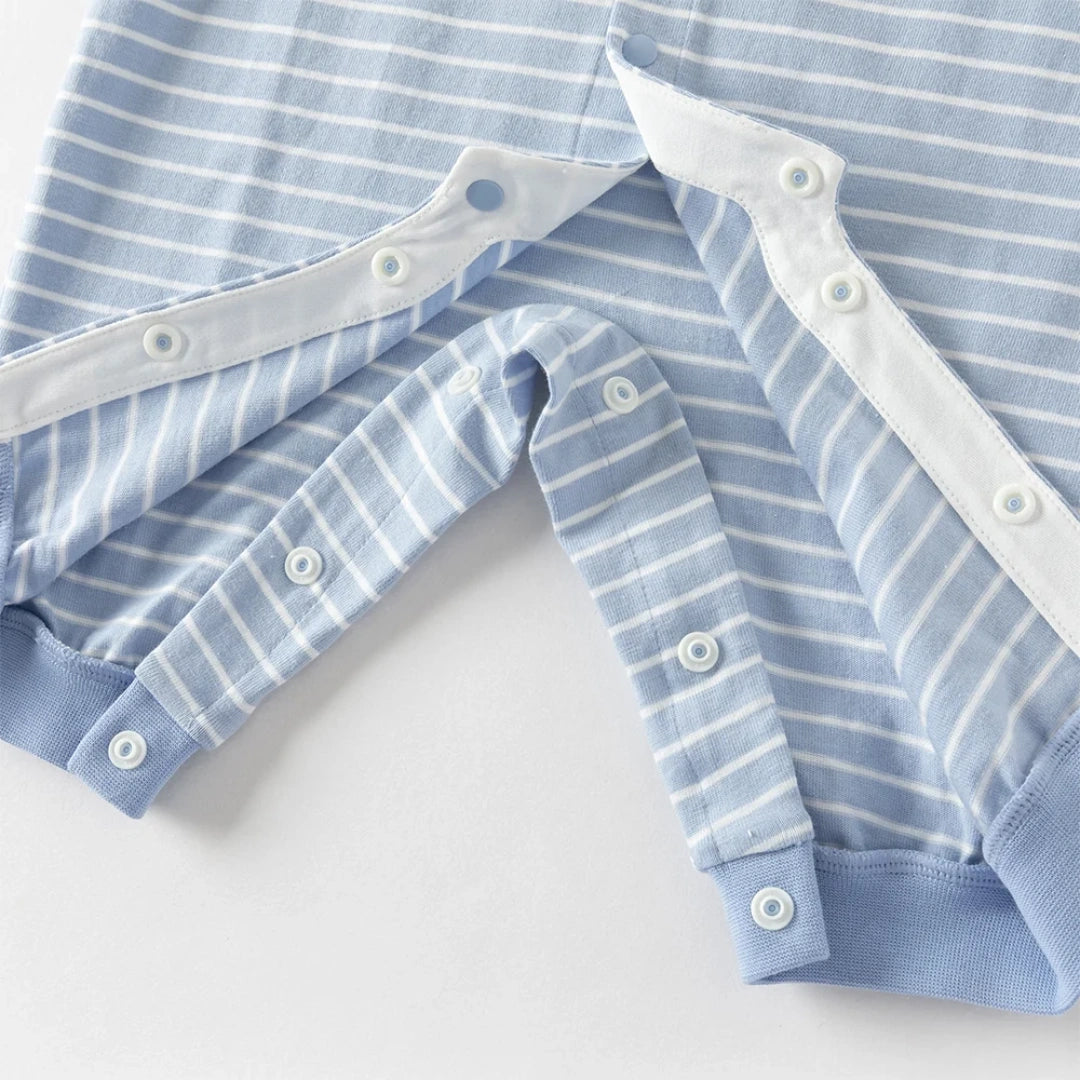 Salopette rayée bébé garçon bleu, vêtement bébé maroc - MALOBY