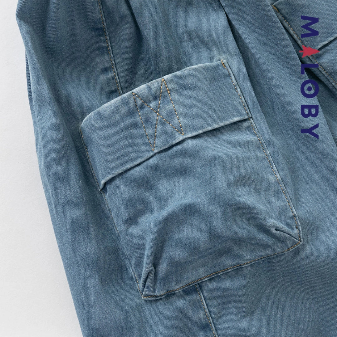 Ensemble 2 pièces T-Shirt + pantalon en denim enfant garçon -Vert