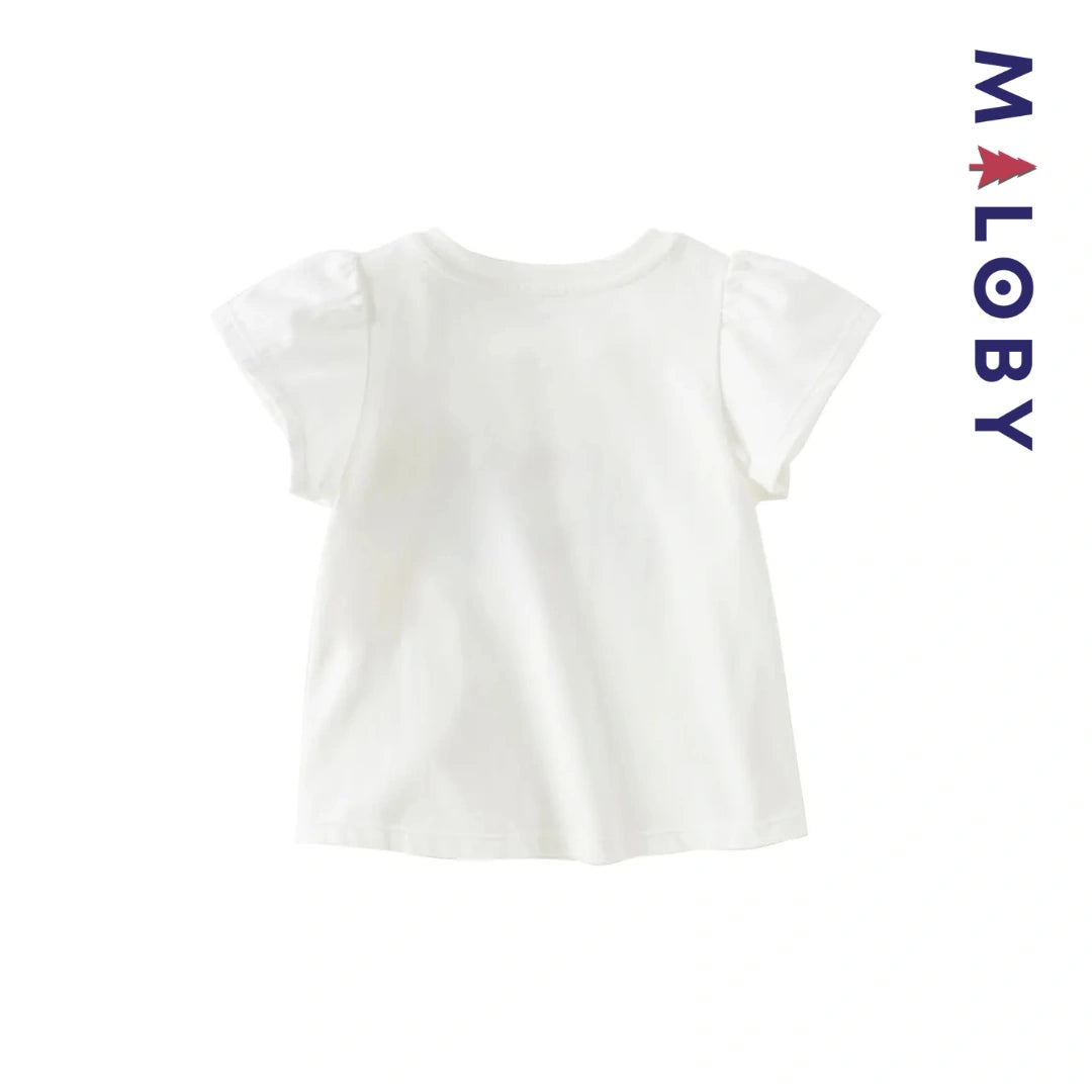 T-shirt d'Eté Hello Ketty enfant fille -Blanc