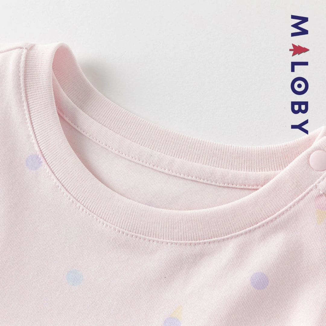 Ensemble robe d'été +sac enfant fille -Rose