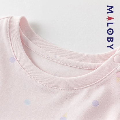 Ensemble robe d'été +sac enfant fille -Rose