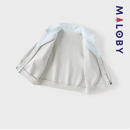 Ensemble habillé cardigan+pantalon+noeud enfant garçon -Bleu -robes et ensembles pour filles, bébés et garcons - MALOBY