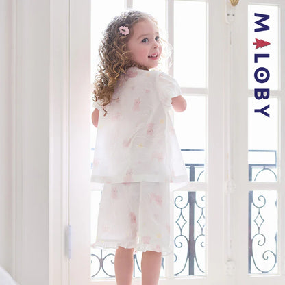 Ensemble Pyjama 2 pièces pour été enfant fille -Rose