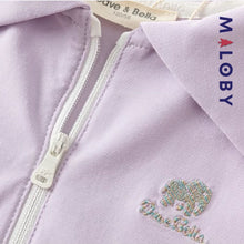 Charger l&#39;image dans la galerie, Robe plissée enfant fille -Blanc/violet -robes et ensembles pour filles, bébés et garcons - MALOBY
