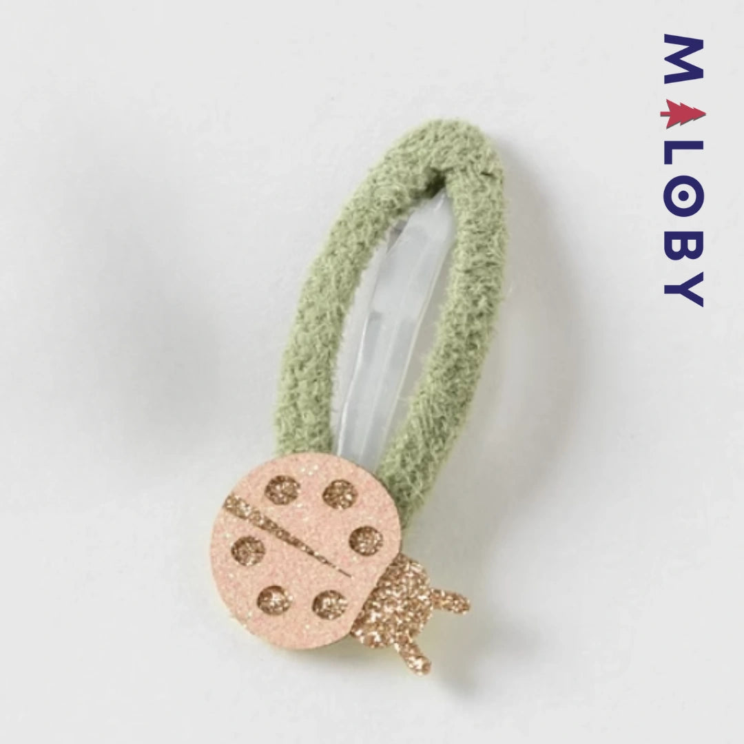Duo de barrettes cheveux enfant fille - Rose, vêtement enfant maroc MALOBY