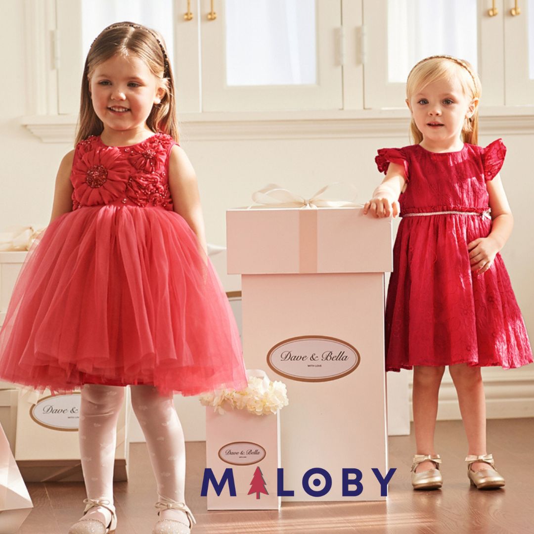 Robe d'Été brodée enfant fille - Rouge -robes et ensembles pour filles, bébés et garcons - MALOBY