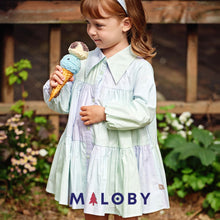 Charger l&#39;image dans la galerie, Robe chemise tissu Drapé - Fille -robes et ensembles pour filles, bébés et garcons - MALOBY
