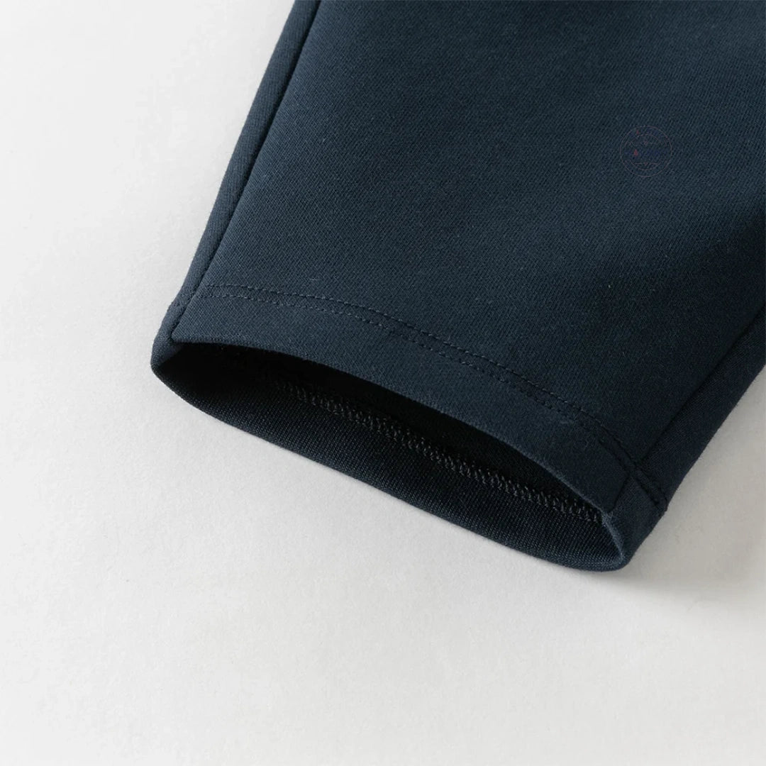 Ensemble Sweat Col Chemise & Pantalon Cargo enfant garçon– Gris & Bleu Marine