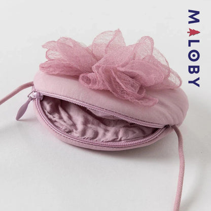 Ensemble Robe+sac pour cérémonie volontée en tulle - violet -robes et ensembles pour filles, bébés et garcons - MALOBY