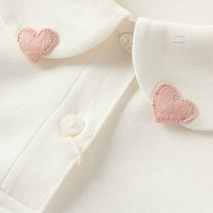 Blouse Minnie style polo enfant fille beige, vêtement enfant maroc - MALOBY