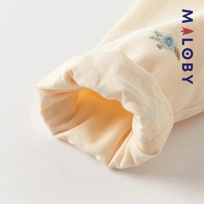 Ensemble robe en velours côtelé + sac fantaisie enfant fille- jaune -robes et ensembles pour filles, bébés et garcons - MALOBY