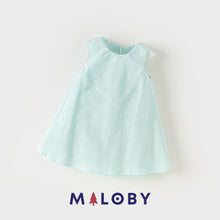 Charger l&#39;image dans la galerie, Robe enfant fille cérémonie - Bleu ciel -robes et ensembles pour filles, bébés et garcons - MALOBY
