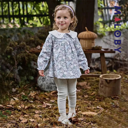 Ensemble 2 pièces blouse + Legging enfant fille- floral