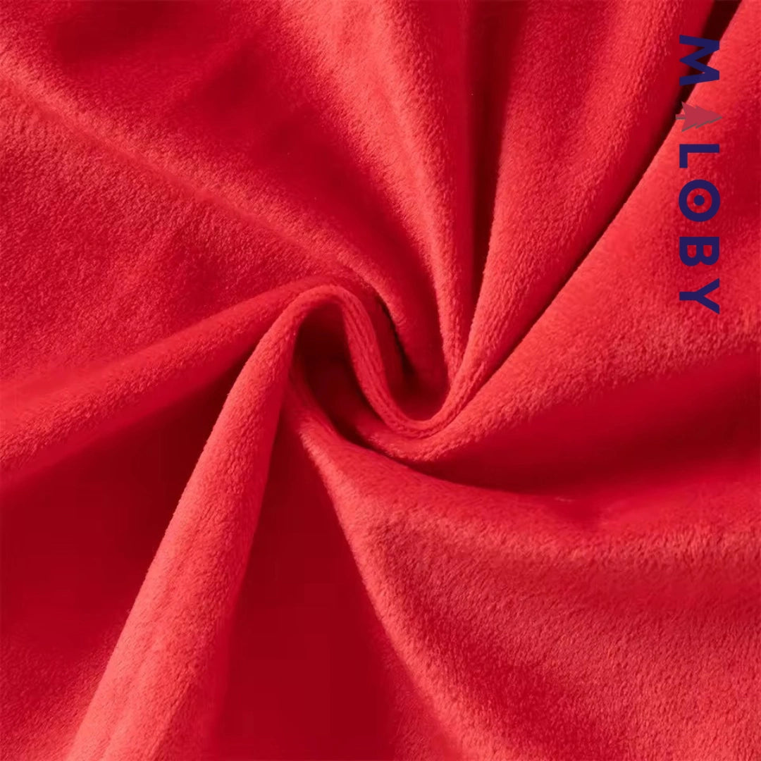 Robe habillée bi-matière enfant fille -Rouge -robes et ensembles pour filles, bébés et garcons - MALOBY