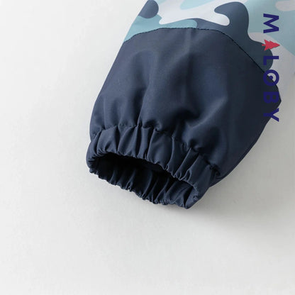 Coupe vent doublée et imperméable enfant garçon- Bleu