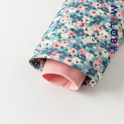 Parka imperméable doublée polaire enfant fille- Floral