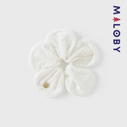 Lot de 2 chouchous enfant fille - Rose/Blanc