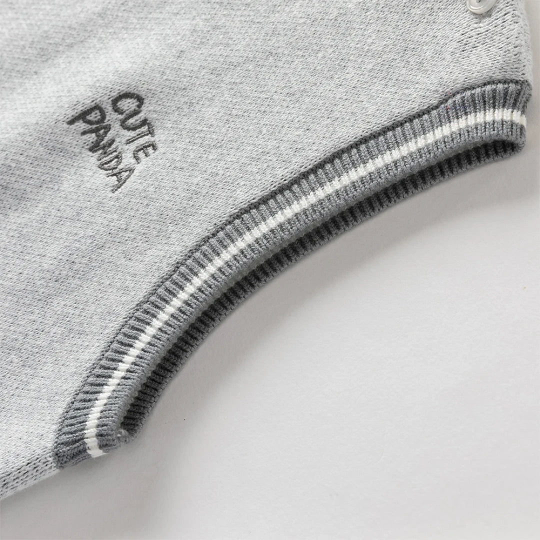 Pull sans manches en coton tricoté enfant garçon gris, vêtement enfant maroc - MALOBY